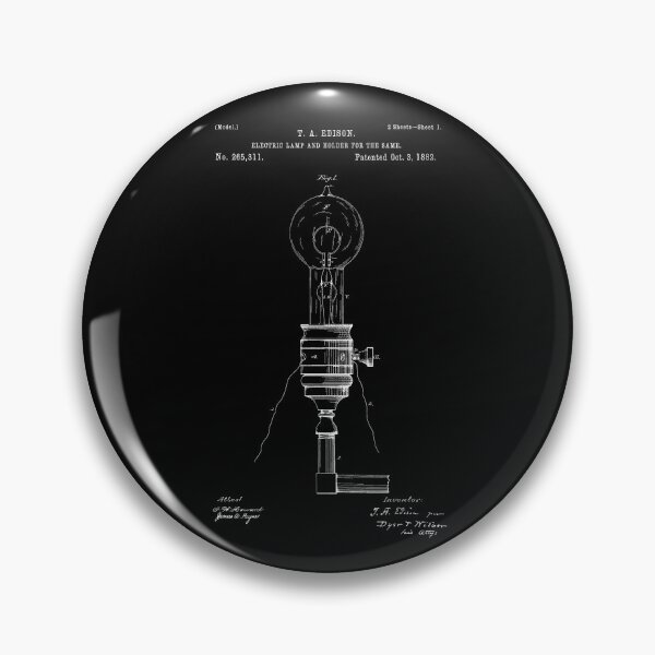 Item preview, Electric Light Bulb & Holder Patent - Edison (White Version) designed and sold by Aliasandco.