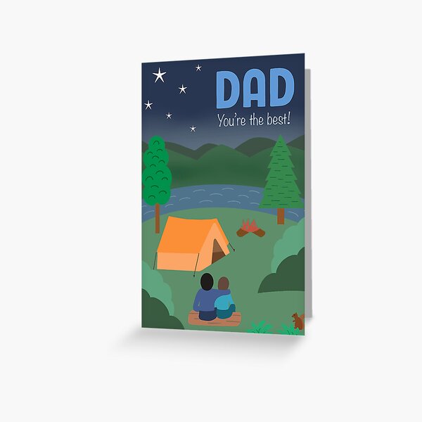 Outdoor Adventures with Dad Greeting Card