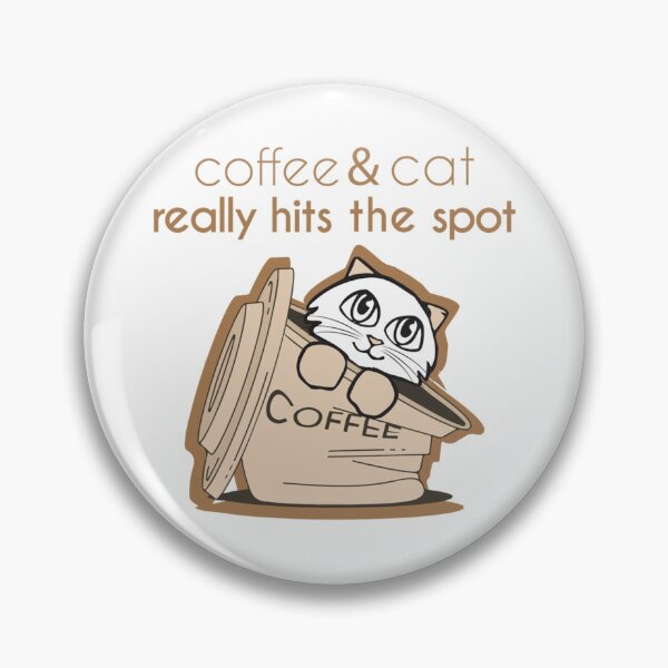 Item preview, coffee with my cat hits the spot designed and sold by SerenaGesner.