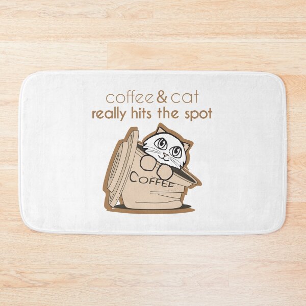 Item preview, coffee with my cat hits the spot designed and sold by SerenaGesner.