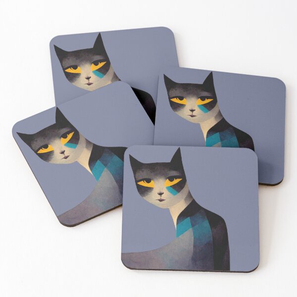 Item preview, Minimalist style cat designed and sold by hamptidampti.