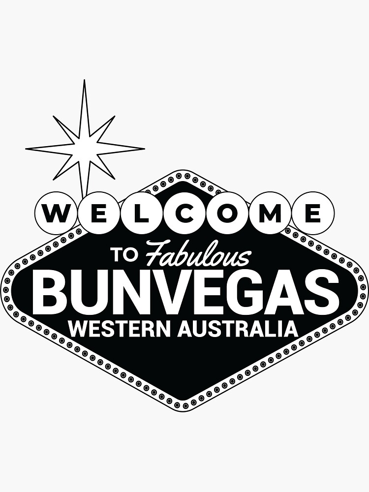 Thumbnail 3 of 3, Sticker, Black with White Sign Welcome designed and sold by BunVegas.