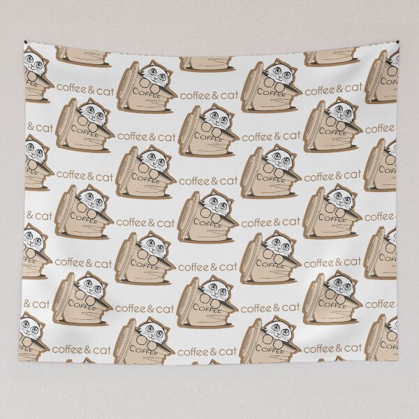 Item preview, coffee with my cat hits the spot designed and sold by SerenaGesner.