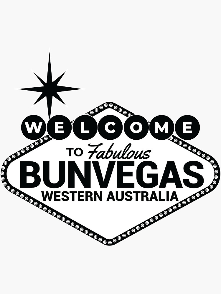 Thumbnail 3 of 3, Sticker, White with Black Sign Welcome designed and sold by BunVegas.