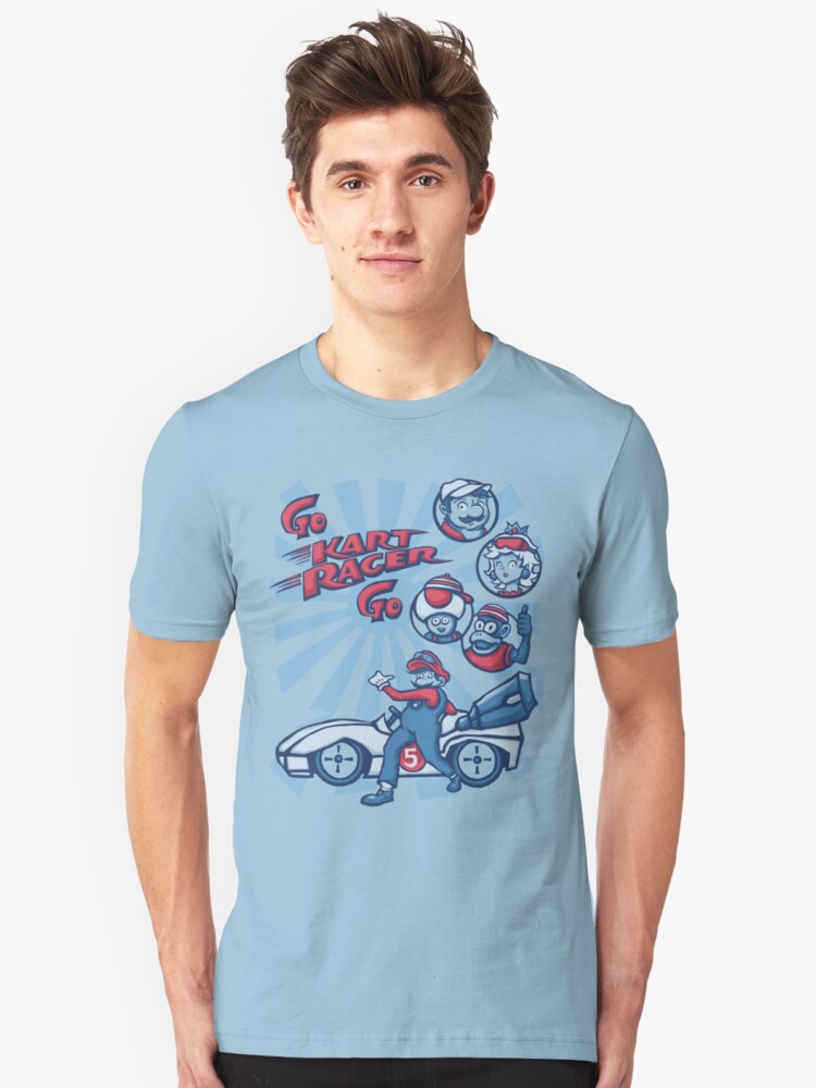 Alternate view of Go Kart Racer, Go Slim Fit T-Shirt