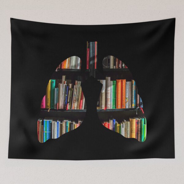 Item preview, Lungs art, Breath in the books, collage, Willow Days designed and sold by avit1.