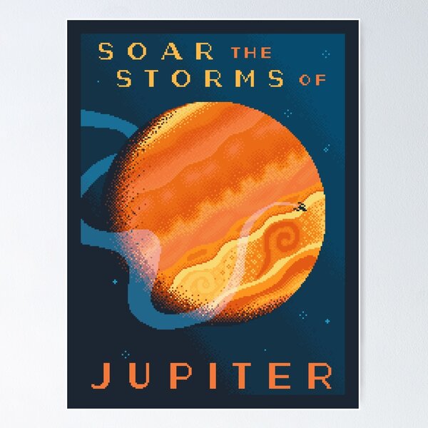 JUPITER Space Tourism Travel Poster Poster
