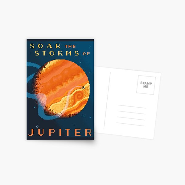 Item preview, JUPITER Space Tourism Travel Poster designed and sold by sp8cebit.