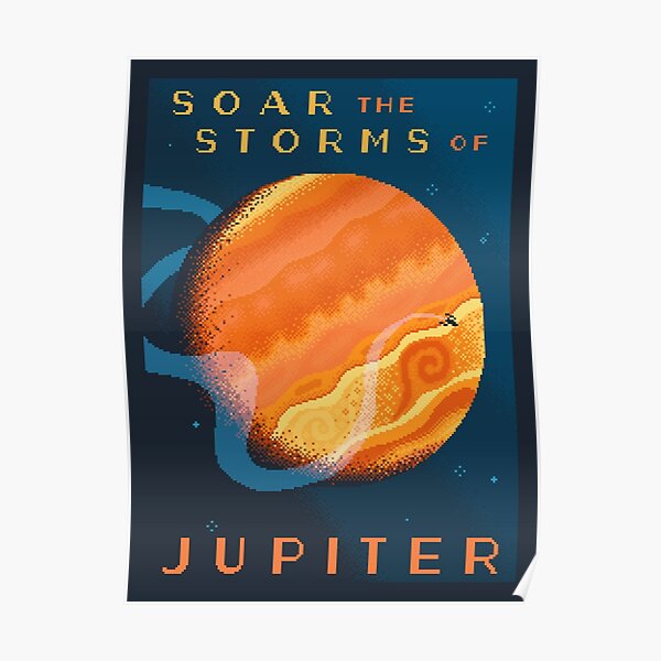 JUPITER Space Tourism Travel Poster Poster