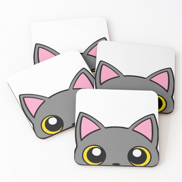 Item preview, Grey Cat Peeking Peeker designed and sold by KaydenLee.