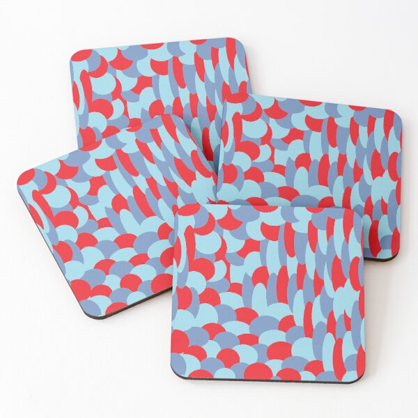 Item preview, Red and blue colors pattern  designed and sold by Darkies-store.