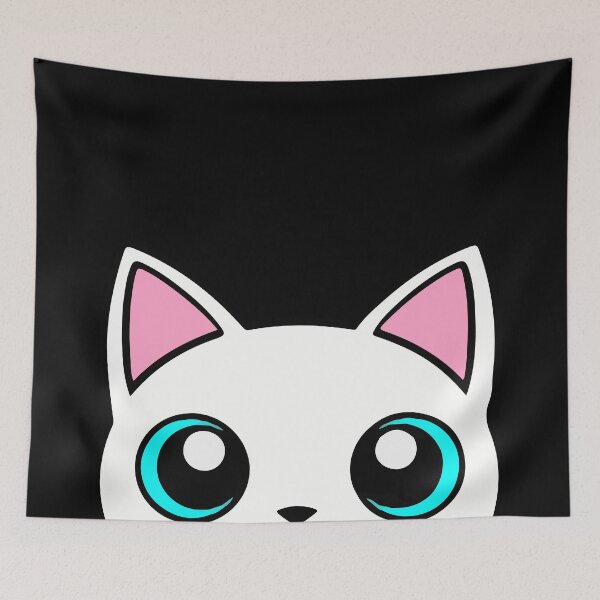 Item preview, White Cat Peeking Peeker designed and sold by KaydenLee.