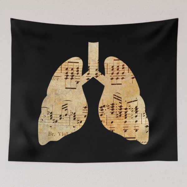 Item preview, Lungs Art, Breath in the classical music, collage, Willow Days designed and sold by avit1.