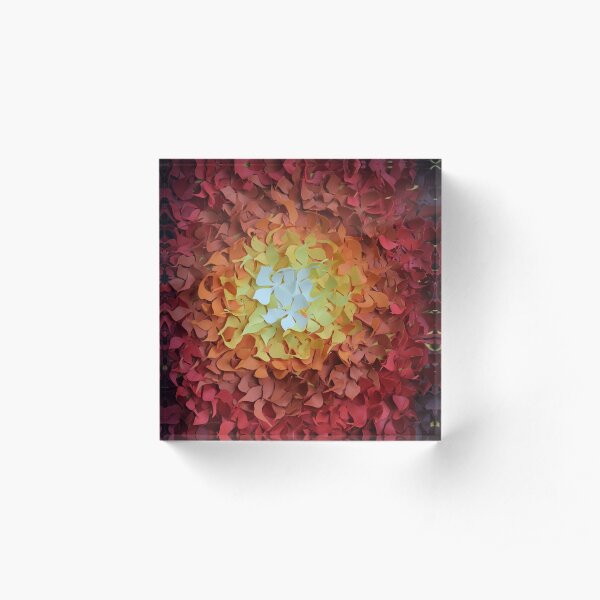 Sunshine flowers Acrylic Block