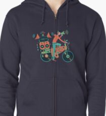 Party Fahrrad. Musik und Radfahren Kapuzenjacke