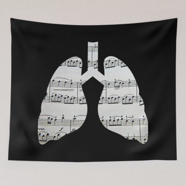 Item preview, Lungs art, Breath in the music, collage, Willow Days designed and sold by avit1.