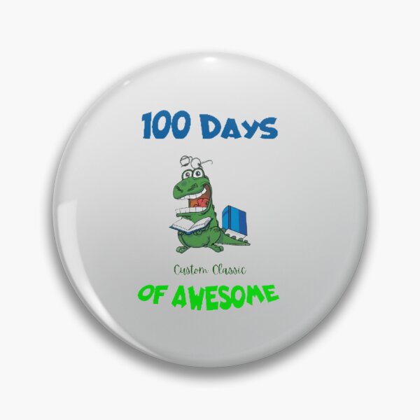 Item preview, 100 Days Of Awesome The Best Teacher Reading Dinosaur Design designed and sold by BestTeacher.
