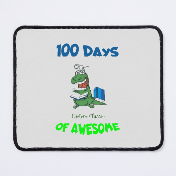Item preview, 100 Days Of Awesome The Best Teacher Reading Dinosaur Design designed and sold by BestTeacher.