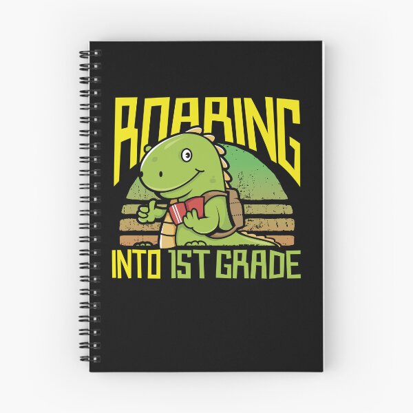 Item preview, Roaring Into 1st Grade Dinosaur Kids Pre K Back To School designed and sold by omgsavariya.