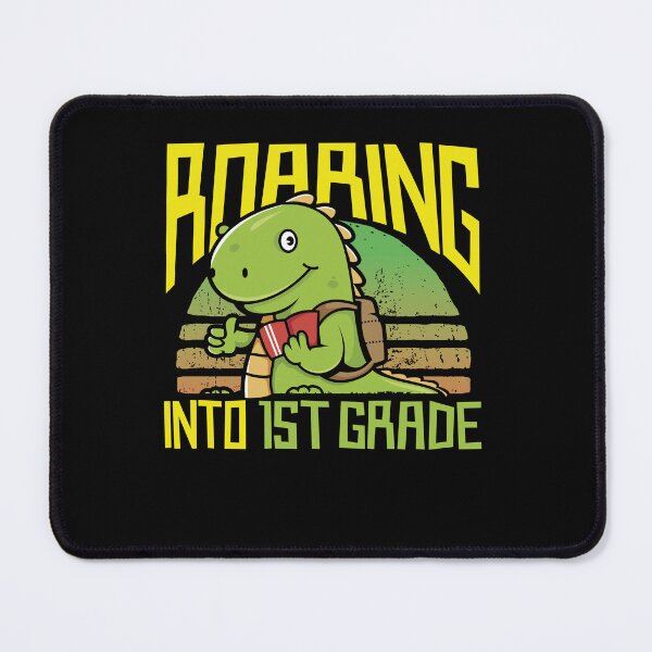 Item preview, Roaring Into 1st Grade Dinosaur Kids Pre K Back To School designed and sold by omgsavariya.