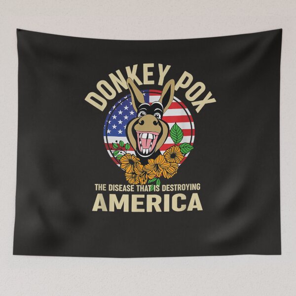 Item preview, donkey pox shirt the disease destroying america designed and sold by Donatella10xx.