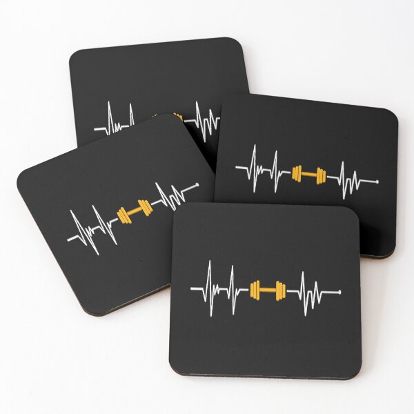 Item preview, Barbell Weightlifting Heartbeat Bodybuilding designed and sold by GeorgiHeyward.