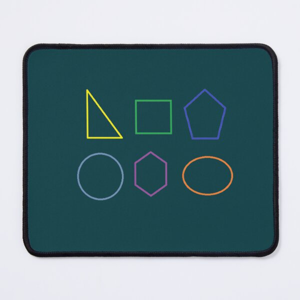 Item preview, Colorful geometry shapes art (educational) designed and sold by Darkies-store.