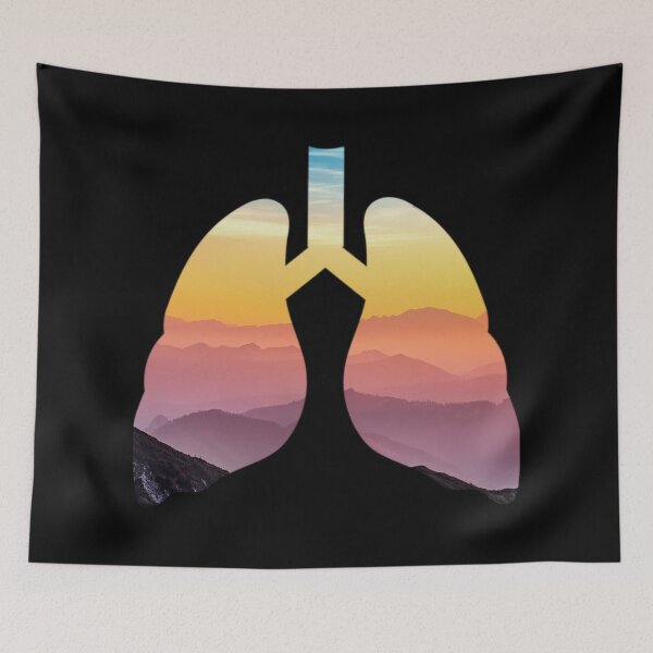 Item preview, Lungs Art, Breath in the mountains, collage, Willow Days designed and sold by avit1.