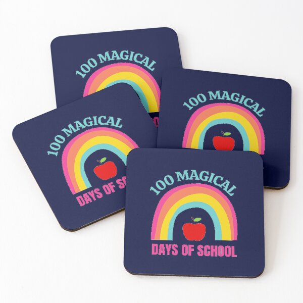 Item preview, 100 Magical Days Of School The Best Teacher Rainbow Blue Pink Design designed and sold by BestTeacher.