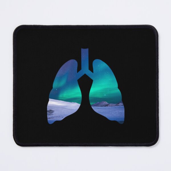 Item preview, Lungs Art, Breath in the northern lights, collage, Willow Days designed and sold by avit1.