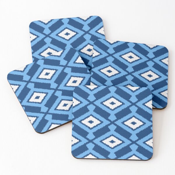 Item preview, Navajo Ikat Pattern, Indigo and Denim Blue designed and sold by Marymarice.