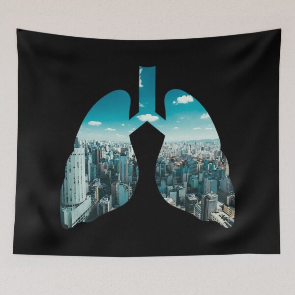 Item preview, Lungs Art, Breath in the city, collage, Willow Days designed and sold by avit1.