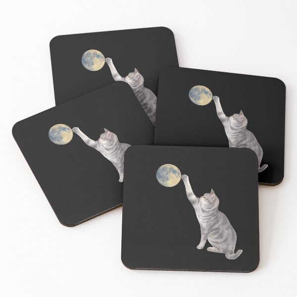 Item preview, Cat and The Moon designed and sold by TheMerchPeddler.