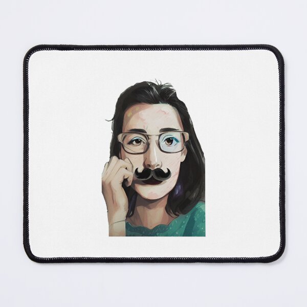 Item preview, woman with mustache designed and sold by MorningGlory1.