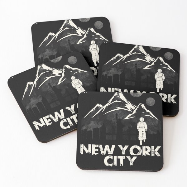 Item preview, New York City And spaceman Space Astronaut designed and sold by Alexandra Rty.