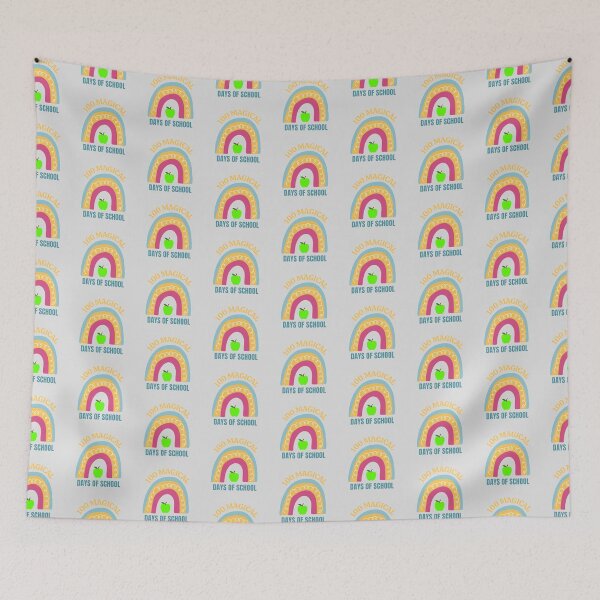 Item preview, 100 Magical Days Of School The Best Teacher Rainbow Green Apple Design designed and sold by BestTeacher.