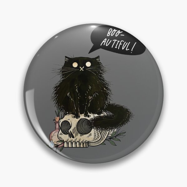 Item preview, Bootiful - Halloween Cat & Skull designed and sold by antevasinart.