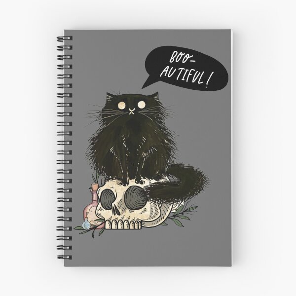 Item preview, Bootiful - Halloween Cat & Skull designed and sold by antevasinart.