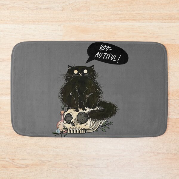 Item preview, Bootiful - Halloween Cat & Skull designed and sold by antevasinart.