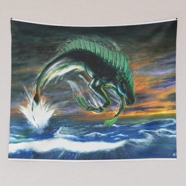 Item preview, mythological hippocampus designed and sold by RobertIlustrado.