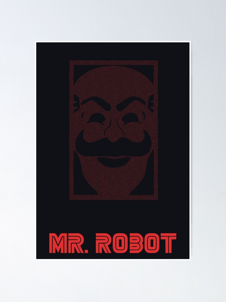MR ROBOT - fsociety Mask" Poster for Sale by gbdesign Redbubble