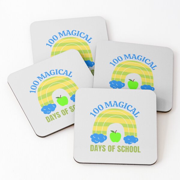 Item preview, 100 Magical Days Of School The Best Teacher Rainbow Yellow Green Design designed and sold by BestTeacher.
