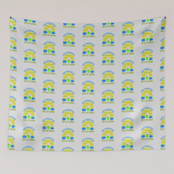 Item preview, 100 Magical Days Of School The Best Teacher Rainbow Yellow Green Design designed and sold by BestTeacher.