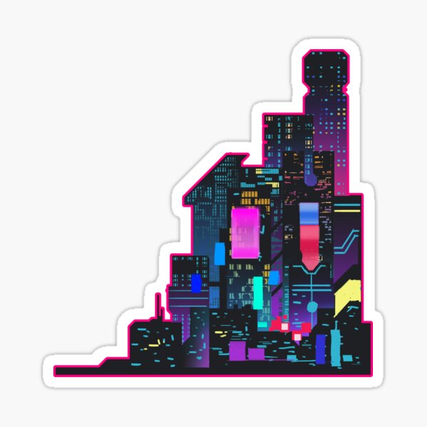 Artikel-Vorschau von Cyberpunk-Stadt, designt und verkauft von Ruuvak.
