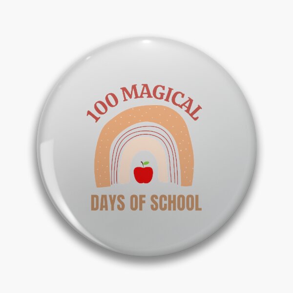 Item preview, 100 Magical Days Of School The Best Teacher Rainbow Brown Design designed and sold by BestTeacher.