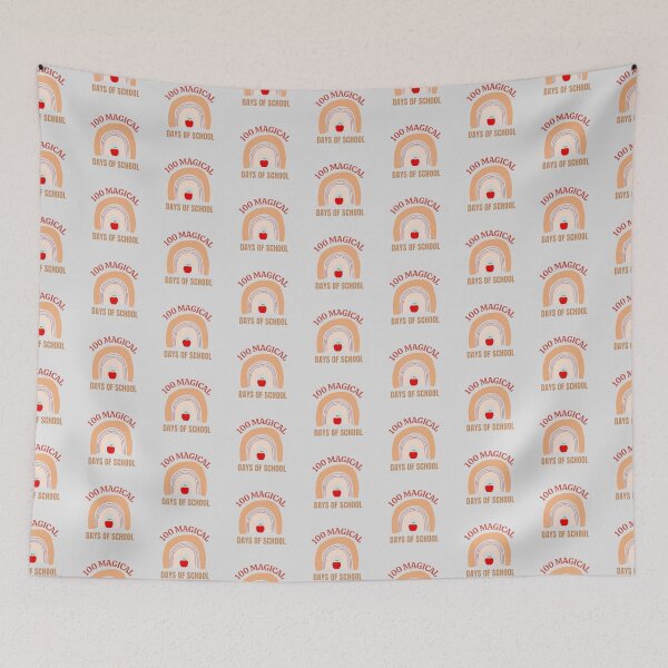 Item preview, 100 Magical Days Of School The Best Teacher Rainbow Brown Design designed and sold by BestTeacher.