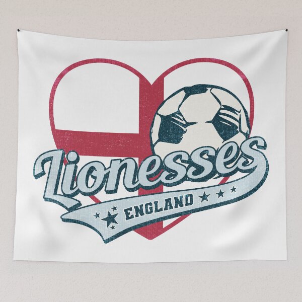 Aperçu de l'œuvre Coeur de football des Lionnes d'Angleterre créée et vendue par Numero14.