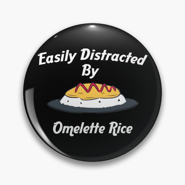 Item preview, funny omelette lovers,Easily Distracted By Omelette With Rice Kawaii Omurice  designed and sold by BestTshirtArt.