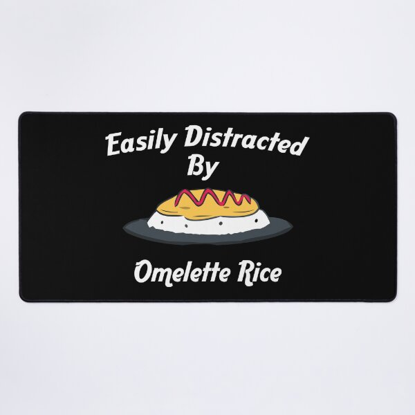 Item preview, funny omelette lovers,Easily Distracted By Omelette With Rice Kawaii Omurice  designed and sold by BestTshirtArt.