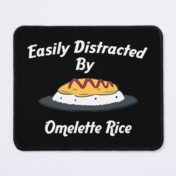 Item preview, funny omelette lovers,Easily Distracted By Omelette With Rice Kawaii Omurice  designed and sold by BestTshirtArt.